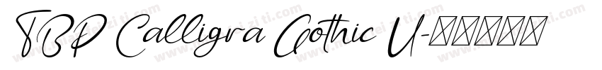 TBP Calligra Gothic U字体转换